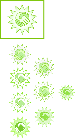 portfolio daylo handshake icon variations