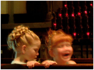 girls during the ceremony